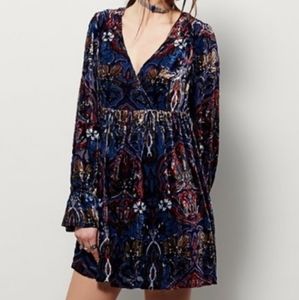 Free People Boho Velvet dress